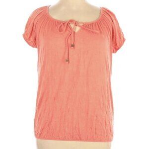 Agenda Size XL Orange Short Sleeve Top